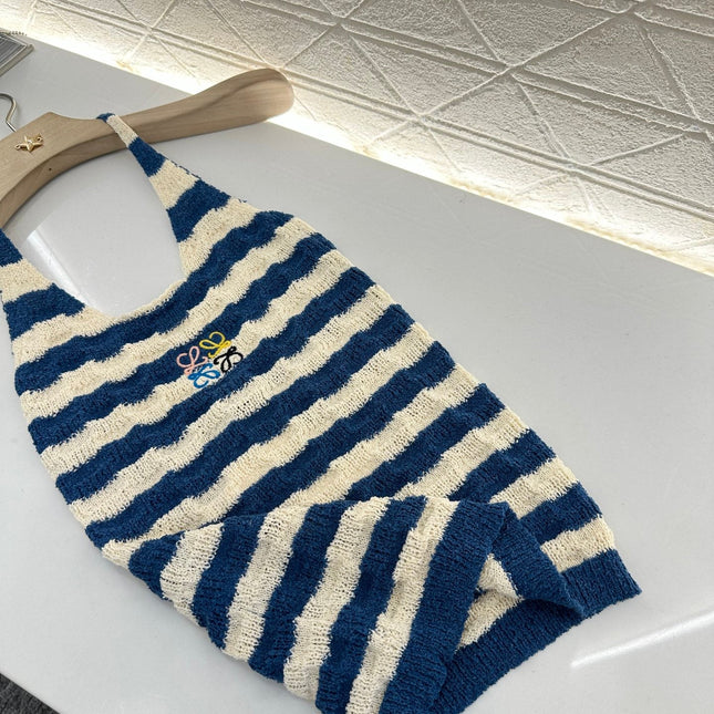 LW 25S HALTER NECK KNIT TOP 265546