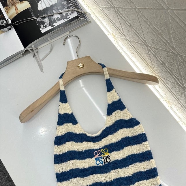 LW 25S HALTER NECK KNIT TOP 265546