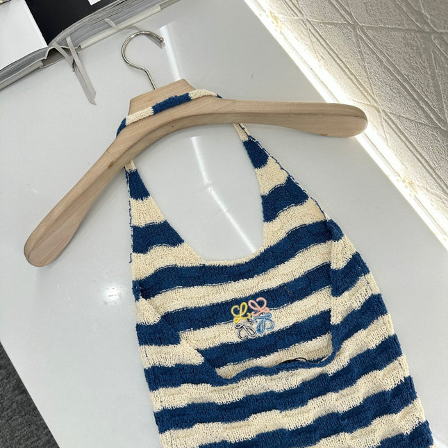 LW 25S HALTER NECK KNIT TOP 265546