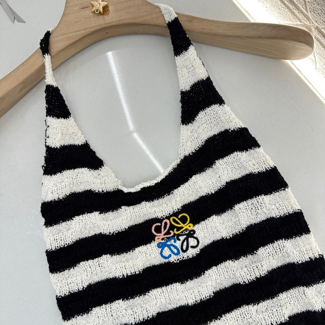 LW 25S HALTER NECK KNIT TOP 265542