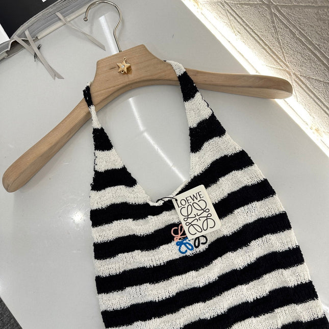 LW 25S HALTER NECK KNIT TOP 265542