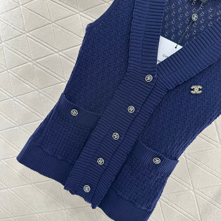 CHANEL 25S ACCORDION-KNIT BLAZER 265525