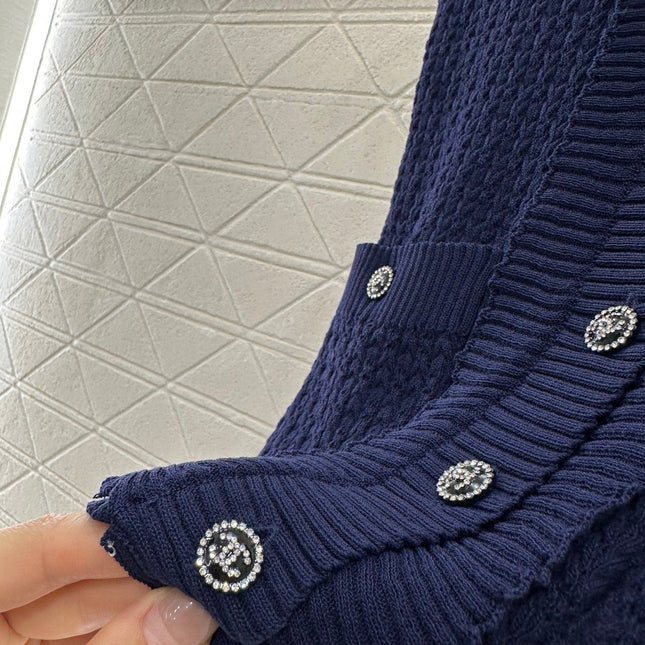 CHANEL 25S ACCORDION-KNIT BLAZER 265525