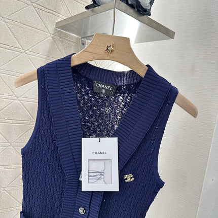 CHANEL 25S ACCORDION-KNIT BLAZER 265525