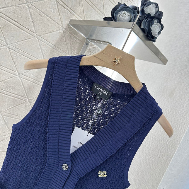 CHANEL 25S ACCORDION-KNIT BLAZER 265525