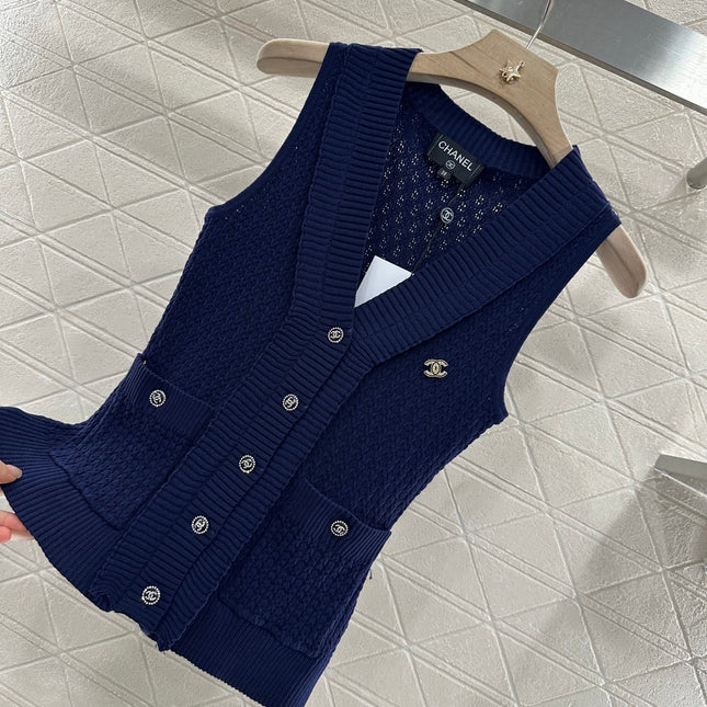 CHANEL 25S ACCORDION-KNIT BLAZER 265525