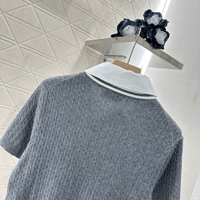 MIU 25S TWO PIECE KNIT JACKET 265538