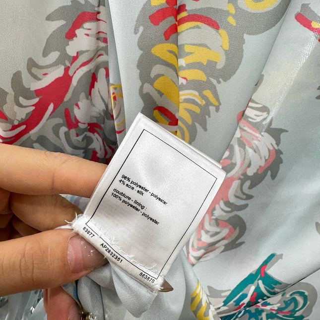 CHANEL 25S SEQUIN EMBELLISHED SHIRT DRESS SET 265579