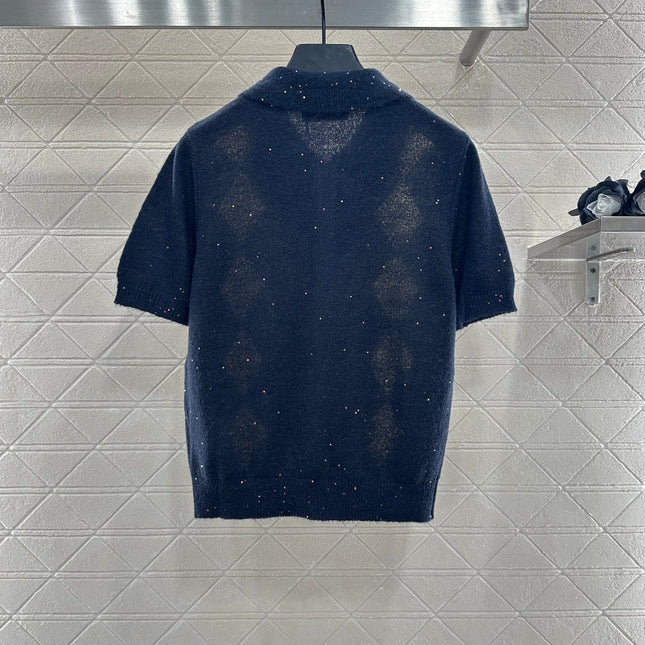 MIUMIU SHORT-SLEEVE KNIT TOP STYLE 22