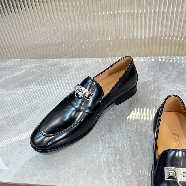 HM DESTIN LOAFER GLOSSY BLACK CALFSKIN