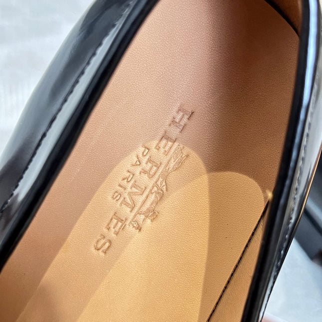 HM DESTIN LOAFER GLOSSY BLACK CALFSKIN