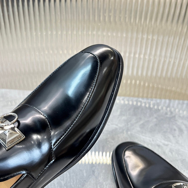 HM DESTIN LOAFER GLOSSY BLACK CALFSKIN