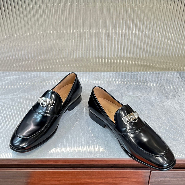 HM DESTIN LOAFER GLOSSY BLACK CALFSKIN