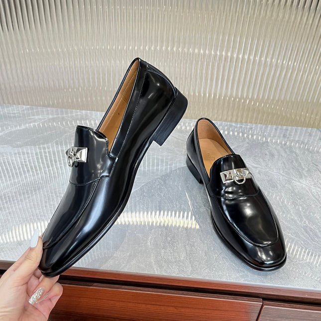HM DESTIN LOAFER GLOSSY BLACK CALFSKIN