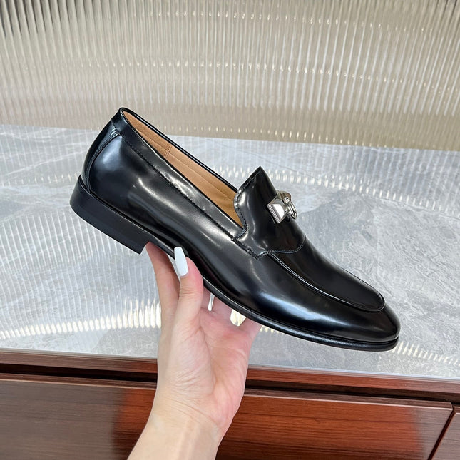 HM DESTIN LOAFER GLOSSY BLACK CALFSKIN