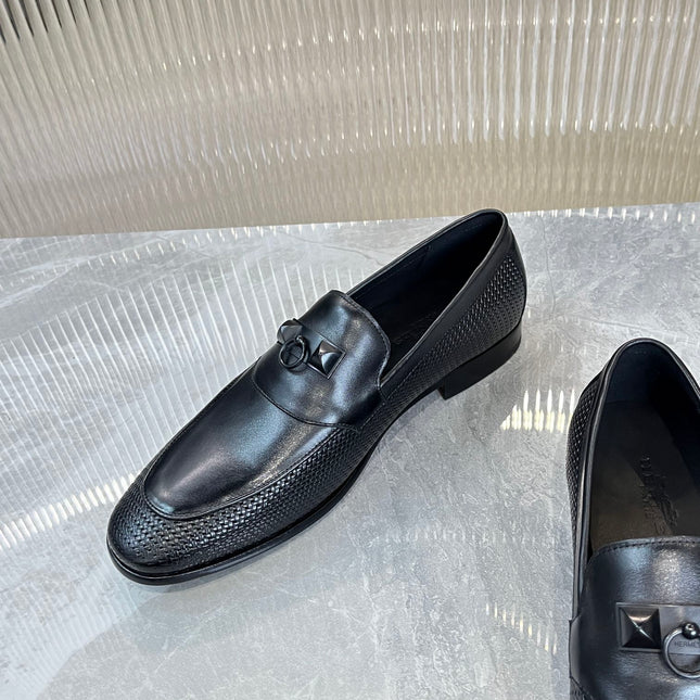 HM DESTIN LOAFER BLACK CALFSKIN