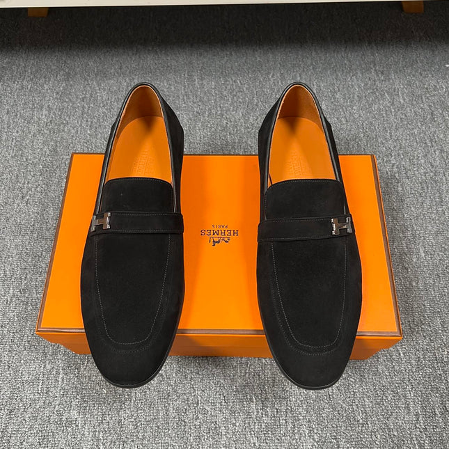 HM GIOVANNI LOAFER BLACK SUEDE