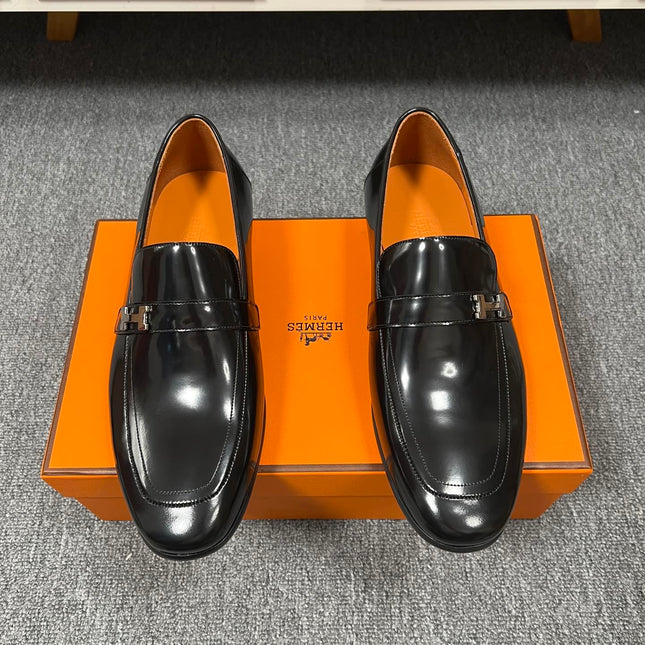 HM GIOVANNI LOAFER GLOSSY BLACK LAMBSKIN
