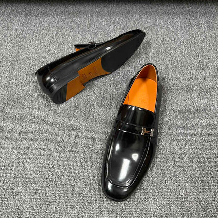 HM GIOVANNI LOAFER GLOSSY BLACK LAMBSKIN