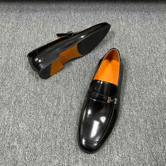 HM GIOVANNI LOAFER GLOSSY BLACK LAMBSKIN