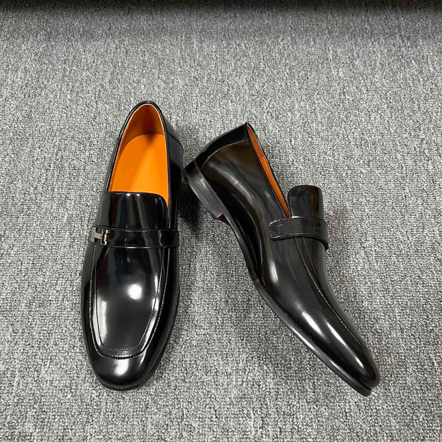 HM GIOVANNI LOAFER GLOSSY BLACK LAMBSKIN