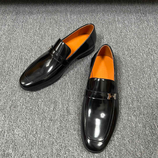 HM GIOVANNI LOAFER GLOSSY BLACK LAMBSKIN