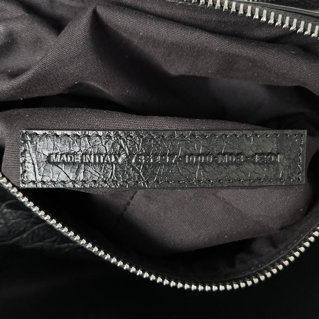 SUPERBUSY MESSENGER BAG 33 IN BLACK ARENA LAMBSKIN