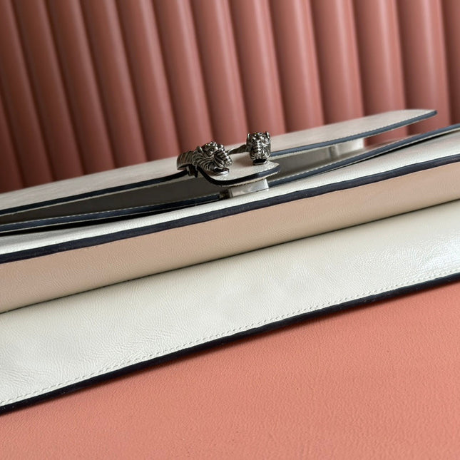 DIONYSUS LAGRE SHOULDER BAG 42 IN OFF WHITE GLOSSY LAMBSKIN