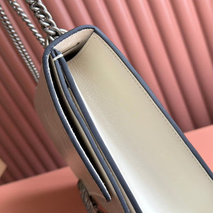 DIONYSUS LAGRE SHOULDER BAG 42 IN OFF WHITE GLOSSY LAMBSKIN