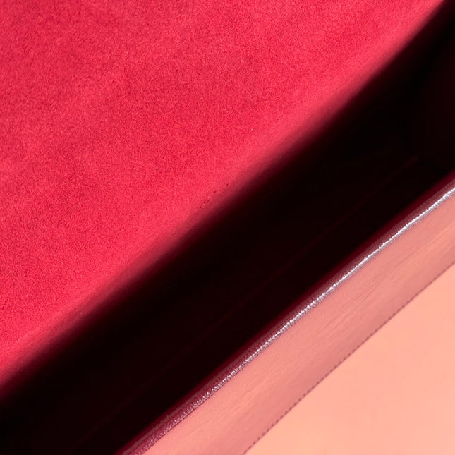 DIONYSUS LAGRE SHOULDER BAG 42 IN ROSSO ANCORA RED GG GLOSSY LAMBSKIN