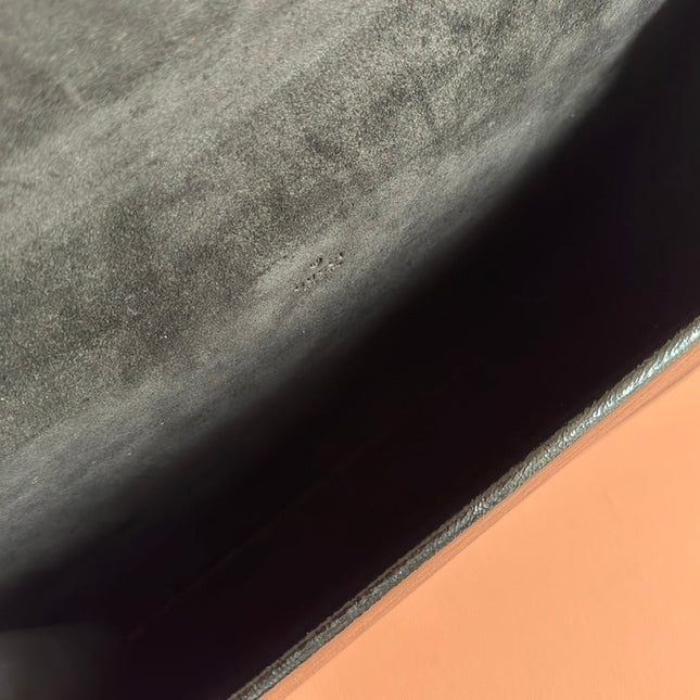 DIONYSUS LAGRE SHOULDER BAG 42 IN BLACK GG GLOSSY LAMBSKIN