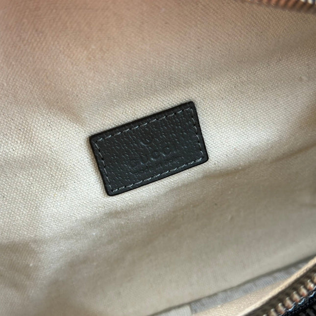 OPHIDIA BELT BAG 26 IN GREY GG CALFSKIN