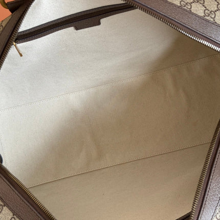 SAVOY MEDIUM DUFFLE BAG 44 IN BEIGE AND EBONY GG SUPREME CANVAS