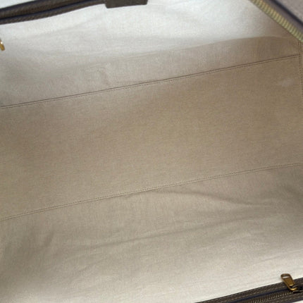 SAVOY LARGE DUFFLE BAG 50 IN BEIGE AND EBONY GG SUPREME CANVAS