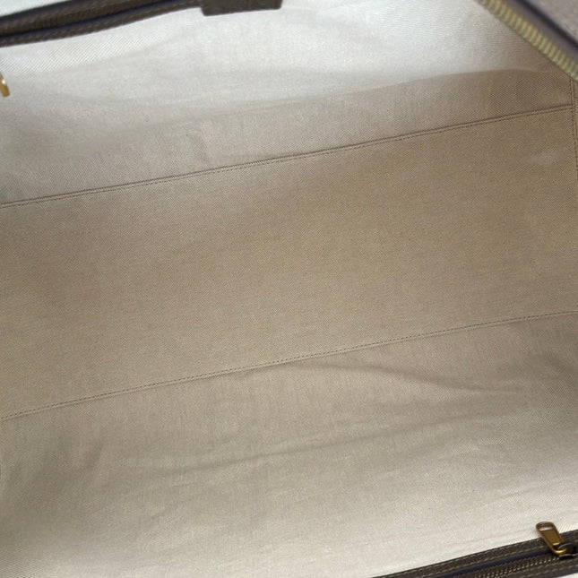 SAVOY LARGE DUFFLE BAG 50 IN BEIGE AND EBONY GG SUPREME CANVAS