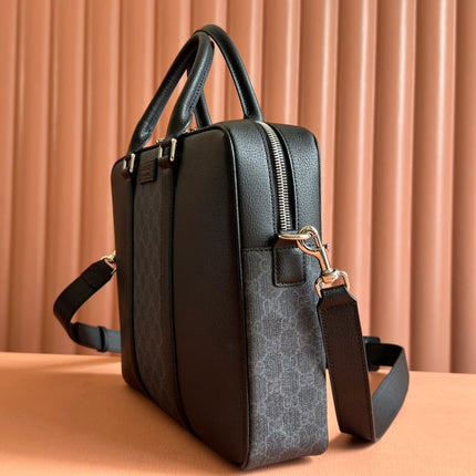 JUMBO MEDIUM BRIEFCASE 36.5 IN EXTRA DARK GREEN GG CALFSKIN