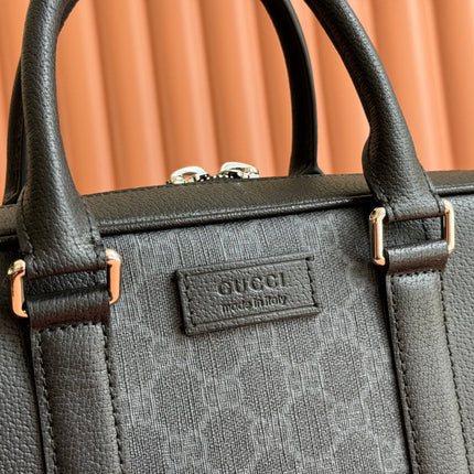 JUMBO MEDIUM BRIEFCASE 36.5 IN EXTRA DARK GREEN GG CALFSKIN