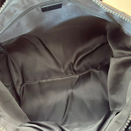 NYLON LINE TOTE BAG 34.5 IN BLACK GG CANVAS