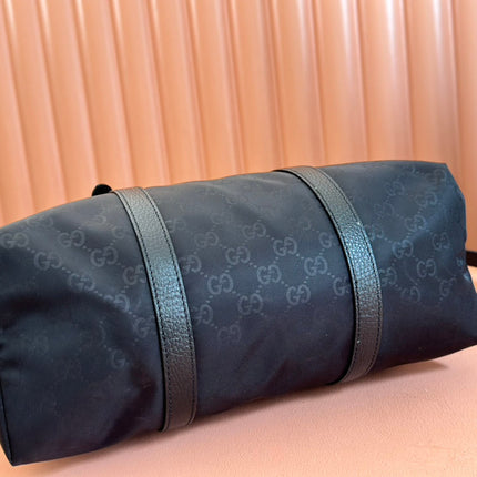 NYLON LINE TOTE BAG 34.5 IN BLACK GG CANVAS