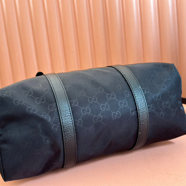 NYLON LINE TOTE BAG 34.5 IN BLACK GG CANVAS