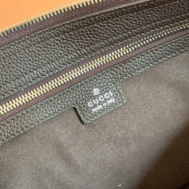 BODY SHOULDER BAG 40 IN DARK BROWN CALFSKIN SILVER HARDWARE