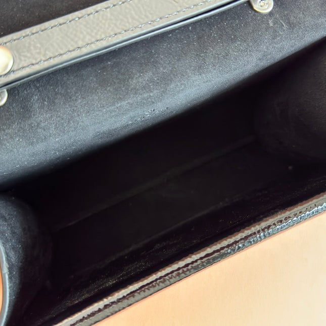 DIONYSUS MEDIUM SHOULDER BAG 22 IN BLACK GG GLOSSY LAMBSKIN