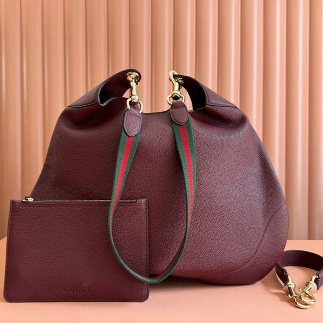 B LARGE SHOULDER BAG 49 IN ROSSO ANCORA RED CALFSKIN