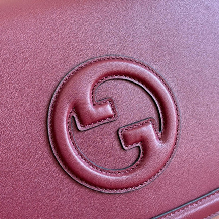 BLONDIE LARGE TOP HANDLE BAG 32 IN ROSSO ANCORA RED CALFSKIN