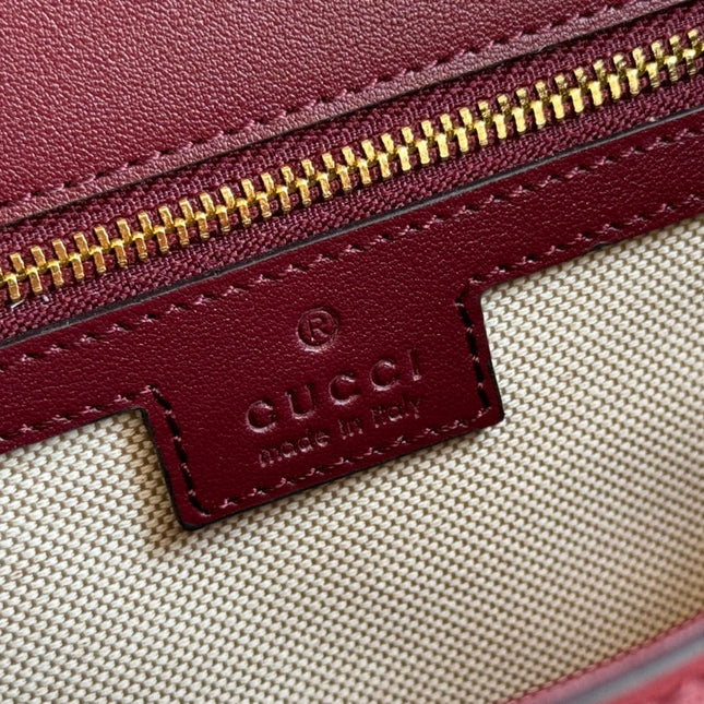 BLONDIE LARGE TOP HANDLE BAG 32 IN ROSSO ANCORA RED CALFSKIN