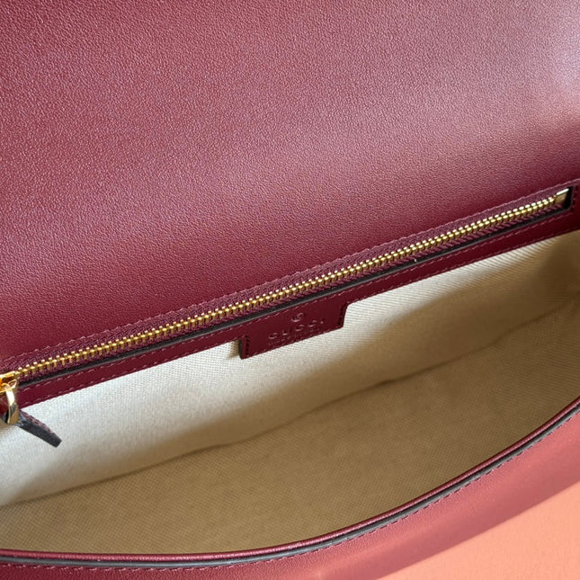 BLONDIE LARGE TOP HANDLE BAG 32 IN ROSSO ANCORA RED CALFSKIN