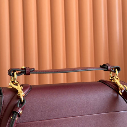 BLONDIE LARGE TOP HANDLE BAG 32 IN ROSSO ANCORA RED CALFSKIN