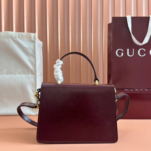 DIONYSUS MEDIUM SHOULDER BAG 22 IN ROSSO ANCORA RED GG GLOSSY LAMBSKIN