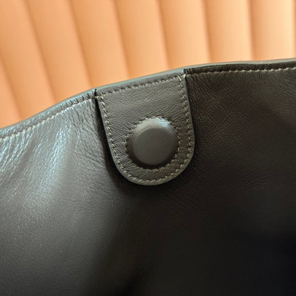 B LARGE SHOULDER BAG 49 IN ARMY GREEN GG EMBOSSED SUEDE