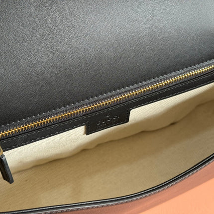 BLONDIE LARGE TOP HANDLE BAG 32 IN BLACK CALFSKIN